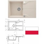 ANDANTE 78x49x19.4cm Beige