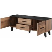 LOTTA 140x40x53 Wotan Oak + Matt Black