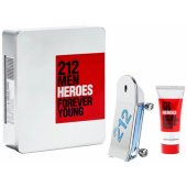 212 Men Heroes EDT 90ml + Shower Gel 100ml