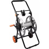 " Neo Garden Hose Cart, metal, up to 60 m of 1/ 2"" hose, with guide"