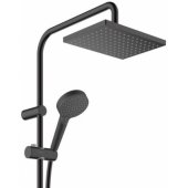26286670 Vernis Shape Shower Column with Thermostatic Matt Black