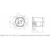 Built in shower mixer Fresh 367