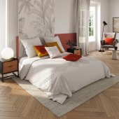 Bed Linen Set White 240x220cm, 63x63cm