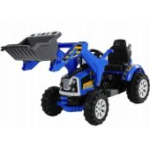 Tractor with Bucket Excavator Blue