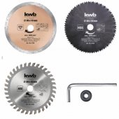 Einhell circular saw blade set 89mm, 5 pieces (bore 10mm, for mini han