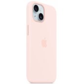 "Silicone Case with MagSafe iPhone 15 Plus (MT143ZM/ A)" Light Pink