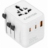 Travel Adapter OnTour 20 EU/ UK/ US/ AUS 20W , White