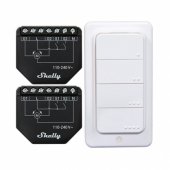 Blind/ curtain WiFi controllers Shelly Shutter + BLU RC Button 4