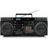 P66538 Retro-Boombox Black