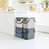 ROTHO Albula Cappuccino - waste sorting container - 25l