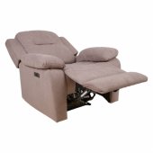 Recliner armchair LOWRI with electric mechanism, taupe