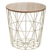 KUMI GOLD MET SIDE TABLE