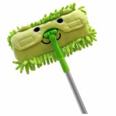 Children®s Mop With Telescopic Handle Animal Green
