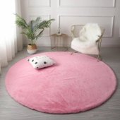 Strado Rabbit Round Rug 160x160 SakuraPink (Pink)