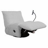 Recliner leisure chair WIN-WIN with manual mechanism, light grey