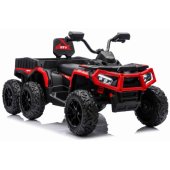 Quad ATV 6 Wheels With Trailer JC606 24V 4x4 Red