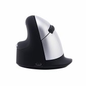 Maus HE ergonomisch links Bluetooth groĂź schw./ silb