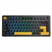 F75 EN / RU Layout Mechanical Gaming keyboard Thunder black