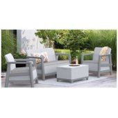 Scandi Linea 2 Seater Set Light Grey