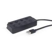 USB 2.0 4-port hub with switches