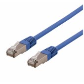 Patch cable S/ FTP Cat6 LSZH 250MHz 1.5m blue