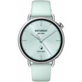 Watch S4 41mm Fluororubber Strap Mint Green/ Silver