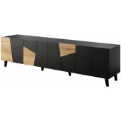 ETNA 200x42x52 Black Matt + Oak Craft