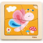 Viga Viga 50136 Puzzle on a pad - butterfly