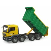 MAN TGS Yellow and green dump truck
