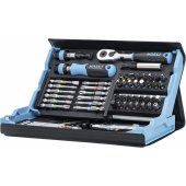 Hazet SmartCase bit set 2200SC-31, 73 pieces (black/ blue, 1/ 4, with re