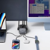 Cube power strip 65W USB / USB-C + 3x AC socket Black